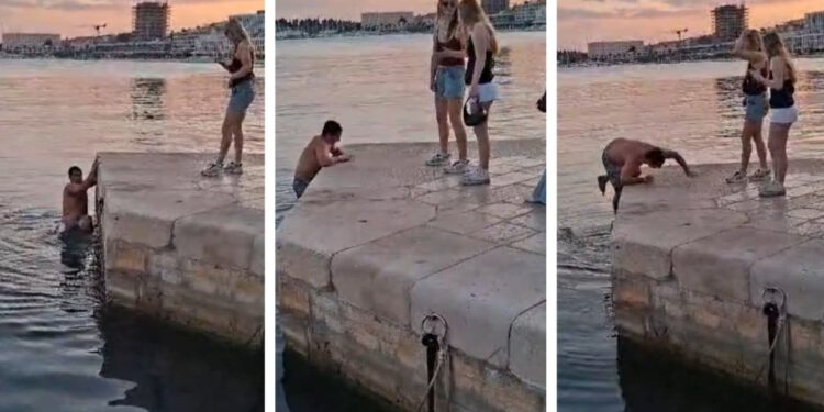 Krenulo je: Stranac skočio s broda i plivao do Rive, nije sve išlo “glatko”