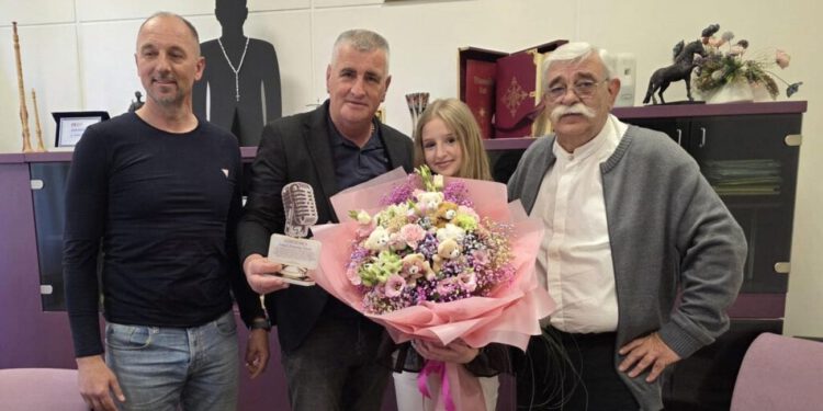 Miro Bulj upriličio prijem za Ameli Dinarinu Šimić nakon uspjeha na Sanremu Junior