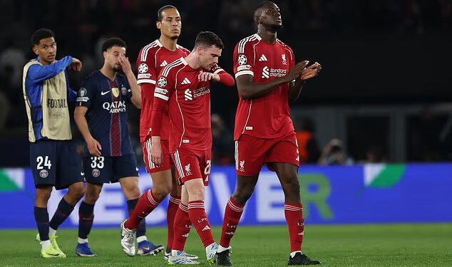 Nepostojeći vezni red, zastrašujuća statistika, neučinkovit Florian Wirtz i veliki jaz za PSG. Liverpool je otišao unazad i krivnja mora pasti na Arnea Slota, njegove šefove, piše LEWIS STEELE