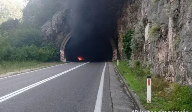 Požar u tunelu Salakovac, gorjele električne instalacije