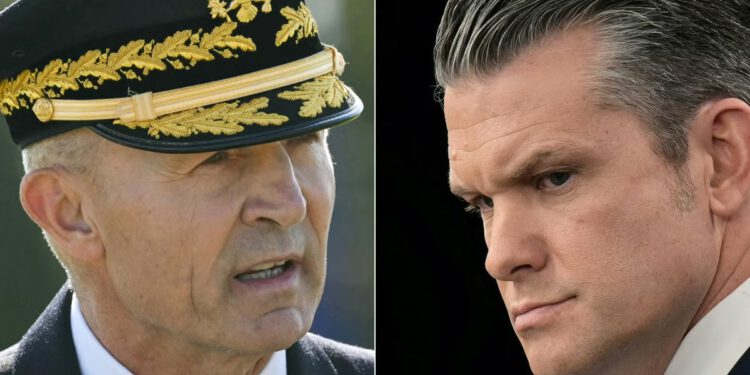 Šef Pentagona Pete Hegseth uklonio je časnike s visokim uniformama iz vojske dok SAD vode rat u Iranu