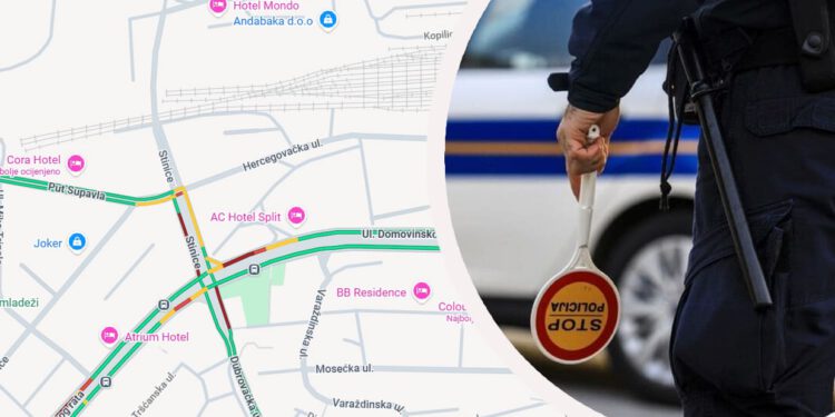 Sudar kod benzinske crpke u Splitu: Motociklist zatražio liječničku pomoć