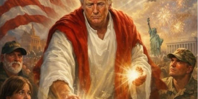 Trump izbrisao spornu sliku: ‘Nisam Isus, nego liječnik’