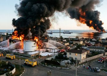 Ukrajinski dronovi pogodili ključnu rusku luku na Crnom moru, ima poginulih