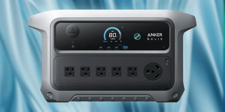 Uštedite 50% na Anker SOLIX C2000 2,048 Wh 2,400 W LiFePO4 elektrani s utičnicom za struju s obale