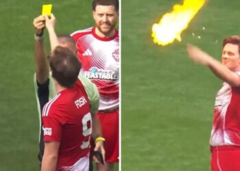 VIDEO Humanitarna utakmica Sidemena, ukrala sucu karton i zapalila ga