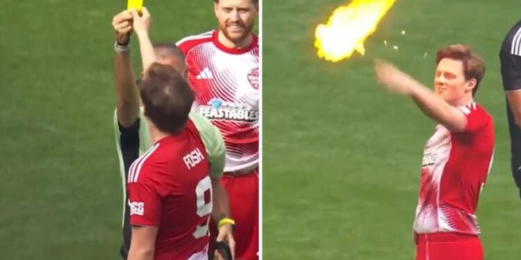 VIDEO Humanitarna utakmica Sidemena, ukrala sucu karton i zapalila ga