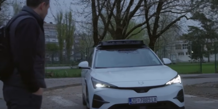 VIDEO: Pogledajte kako izgleda prva vožnja Rimčevim robotaksijem u Zagrebu