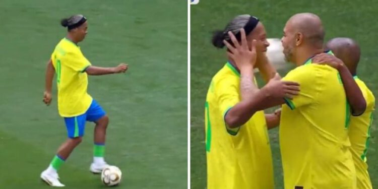 VIDEO Ronaldinho, asistent za Adriana u meksičko-brazilskim legendama