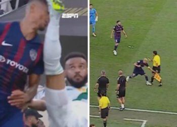 VIDEO Udarac u lice, isključenje i totalni kaos u AFC Ligi prvaka