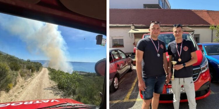Vatrogasci iz Žrnovnice ‘razvaljuju’: Jedni gase požare, drugi osvajaju medalje