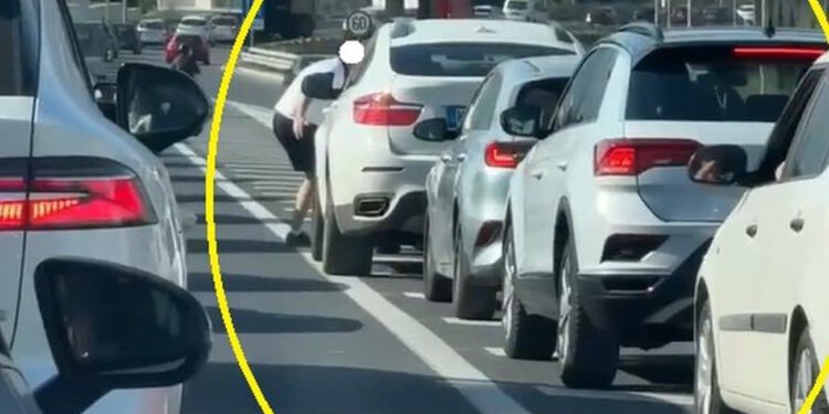 Vozač izašao iz auta i blokirao BMW usred kolone na Smokoviku, scena sve govori sve