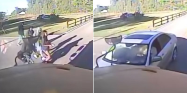 Vozač juri ravno u školski autobus dok djeca prelaze cestu | Vijesti