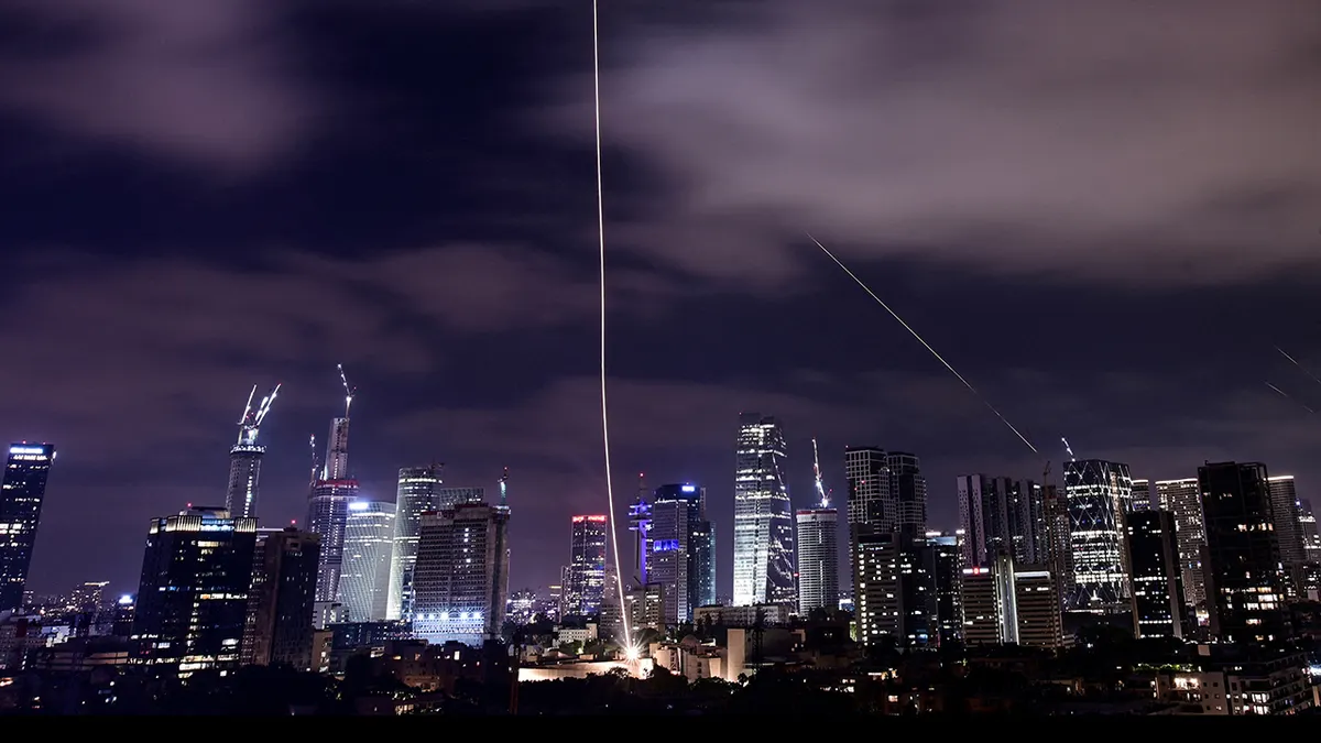 Projektili lansirani iz Irana presretnuti su gledano iz Tel Aviva