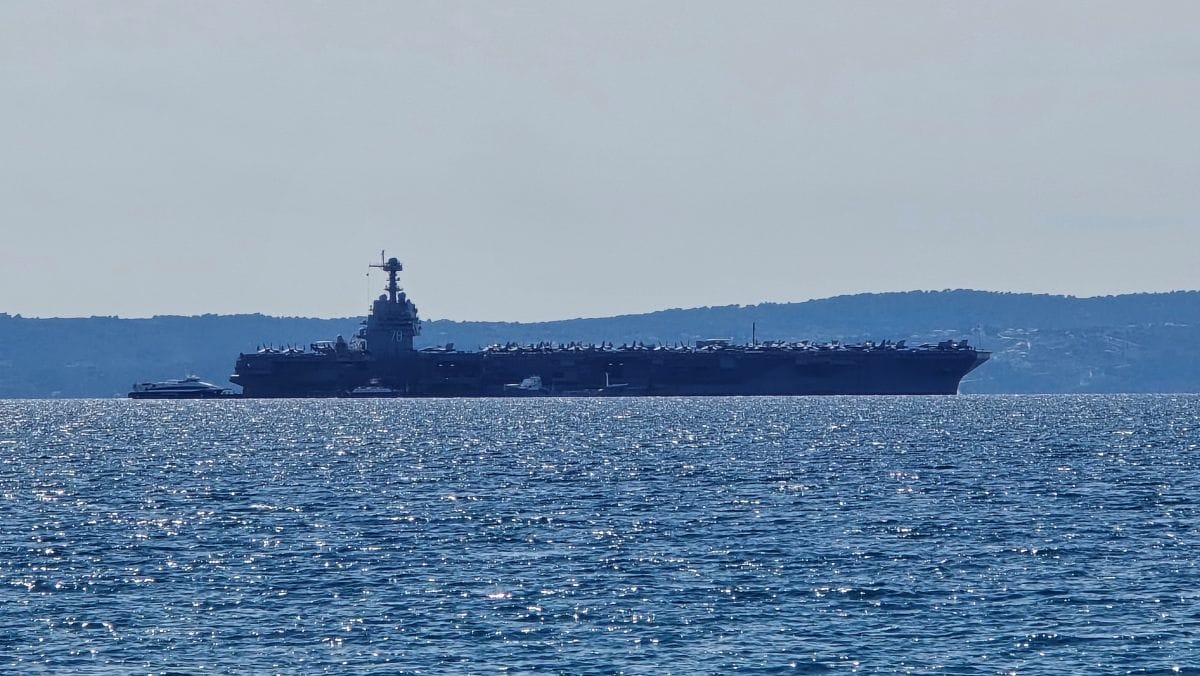 U Splitu planirali prosvjed zbog američkog nosača aviona, a ovaj im otišao!