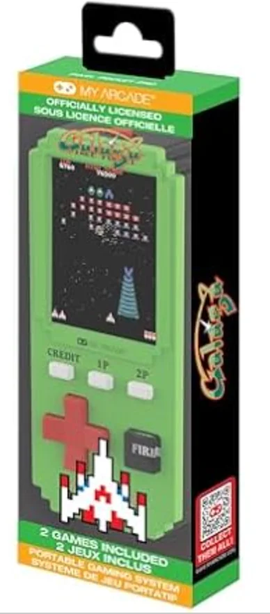 My Arcade Galaga Pixel Pocket Pro: službeno licencirana video igra Galaga, prijenosna arkada s privjeskom za ključeve