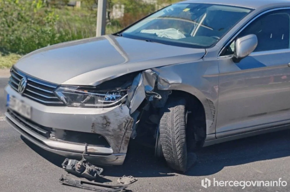 Sudar četiri automobila u Mostaru, Bišće polje, Opine