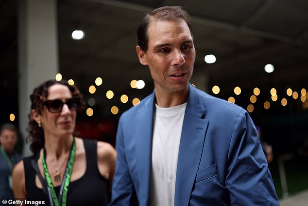 Teniski velikan Rafael Nadal također je viđen kako stiže na Miami International Autodrome na utrku