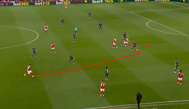 A William Saliba ponovio je trik u utorak navečer protiv Atletico Madrida, poslavši Gyokeresa u gostima u potezu koji je doveo do pobjedničkog pogotka Bukaya Sake