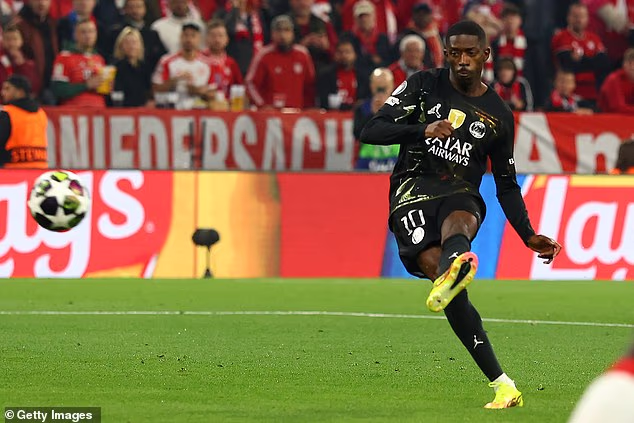 Ousmane Dembele zabio je unutar tri minute da bi PSG-u donio dva gola razlike u izjednačenju