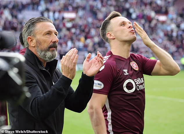 McInnes i napadač Lawrence Shankland uživaju u monumentalnoj 2-1 pobjedi nad Rangersima