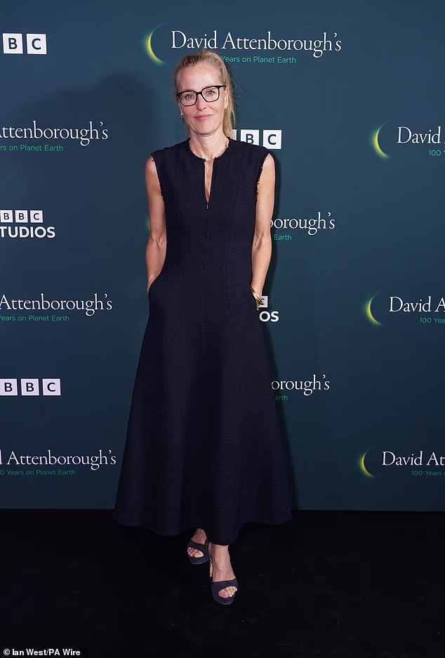 Glumica Gillian Anderson (57) izgledala je šik u crnoj haljini za poseban događaj dok je pozirala za fotografije na plavom tepihu