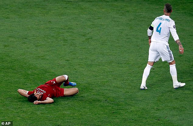 Salah was left in agony and unable to continue, as Real Madrid ran out 3-1 winners in Kyiv