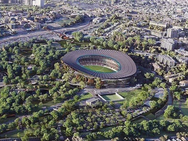 Na slici: planirani olimpijski stadion u Victoria Parku, sjeverno od gradskog CBD-a