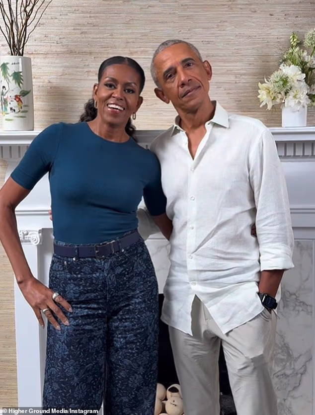 Projekt bez naziva dolazi iz Higher Ground, produkcijske tvrtke koju su 2018. osnovali bivši predsjednik Barack Obama i prva dama Michelle Obama (na slici 6. veljače)