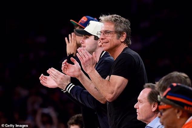 Ben Stiller je ponovno bio prisutan kako bi bodrio svoje voljene Knickse u četvrtak