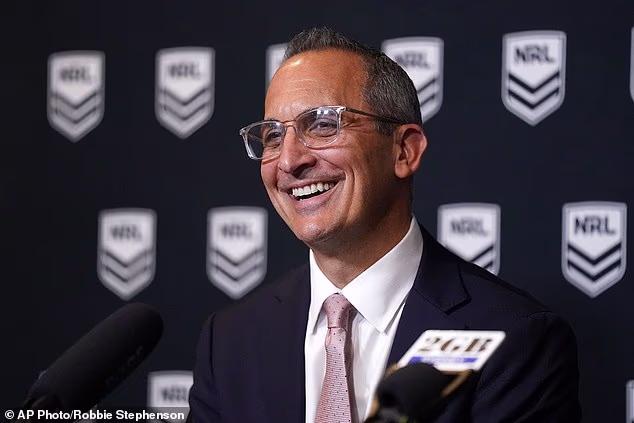 Andrew Abdo (na slici) je na putu za Tennis Australia nakon što je najavio ostavku na mjesto izvršnog direktora NRL-a na kojem je bio više od šest godina