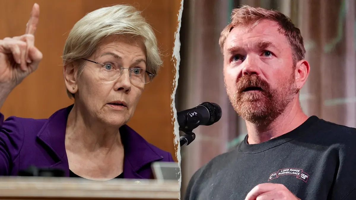 Elizabeth Warren i kandidat za Senat Mainea Graham Platner