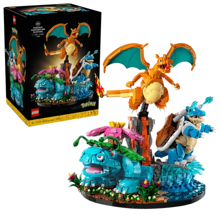 Venusaur, Charizard i Blastoise
