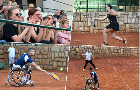 Ana Konjuh i Ante Kolunđija zaigrali za Antu Jovića, pridružila im se i publika (FOTO)