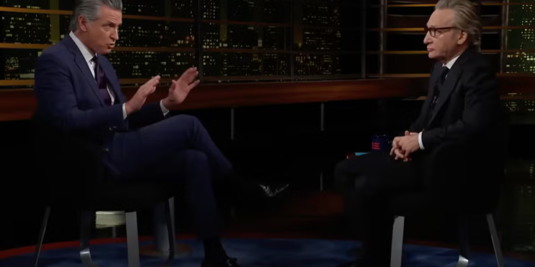 Bill Maher pokušao je usporediti Gavina Newsoma s Donaldom Trumpom, Newsom nije imao ništa od toga