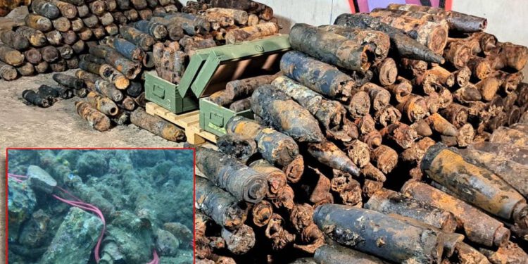 DRAMATIČNA AKCIJA U PULI Iz mora kod lukobrana izvađene dvije goleme bombe od 250 kilograma i tisuće mina, objavljena snimka eksplozije!