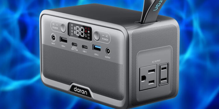 Daran TSA-Compliant 28,000mAh 100W LiFePO4 Power Station pada na samo 45,59 USD