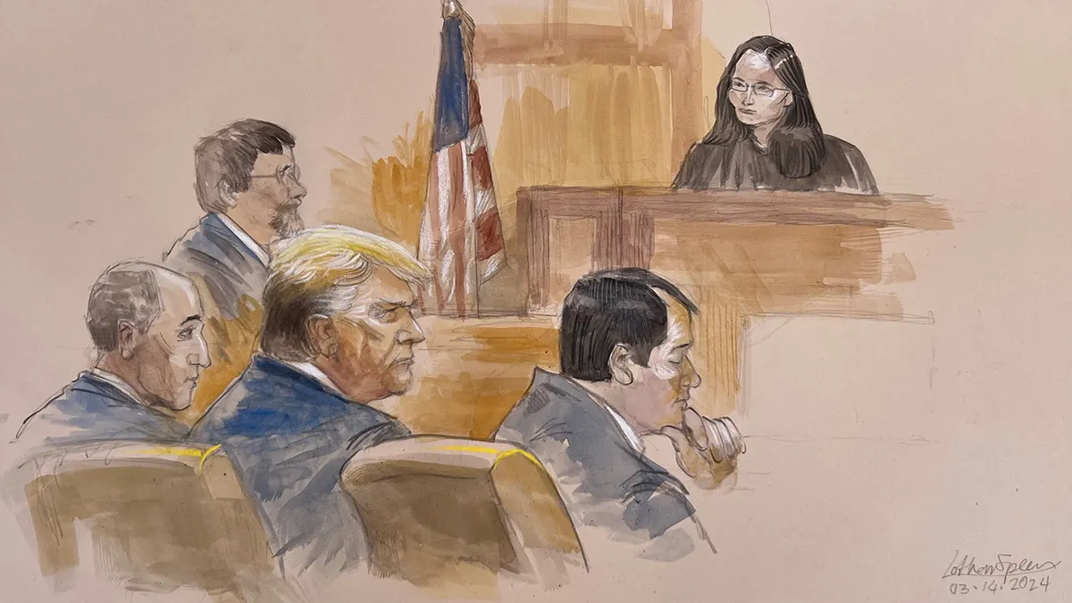 Bivši predsjednik Donald Trump sjedi pred federalnim sudom u Fort Pierceu na Floridi