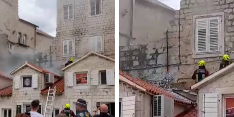 Grom udario u razvodnu kutiju, izbio požar