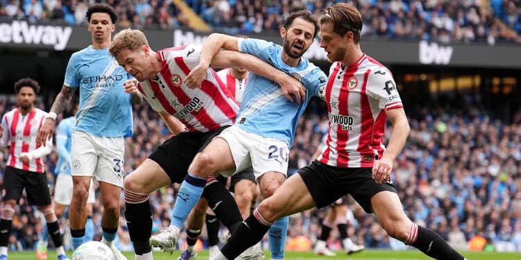 Manchester City protiv Brentforda – Premier liga UŽIVO: Građani se nadaju smanjivanju zaostatka za vodećim Arsenalom u utrci za naslov