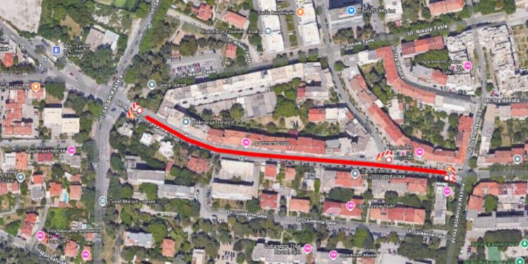 Noćni radovi u Matoševoj: Dio ulice bit će zatvoren za promet