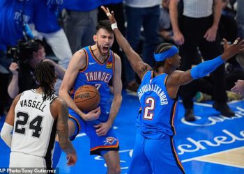 Oduševljenje za Oklahoma City Thunder dok Shai Gilgeous-Alexander pokazuje MVP kalibra kako bi pobijedio San Antonio i poravnao finale Zapadne konferencije