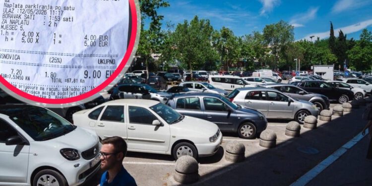 Splićanin ostao u šoku zbog cijene parkinga kraj Starog placa: “9 eura za manje od dva sata”