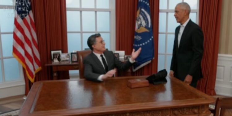 Stephen Colbert intervjuira bivšeg predsjednika Baracka Obamu dok Late Show ulazi u posljednje tjedne emitiranja