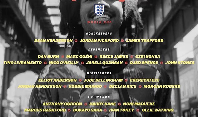 Thomas Tuchel POTVRĐUJE svoju momčad za Svjetsko prvenstvo u Engleskoj koja je procurila dok se Trent Alexander-Arnold pridružuje Harryju Maguireu i Coleu Palmeru jer su ostali kod kuće u brutalnom ubijanju velikih imena