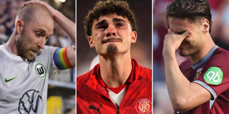 Timovi koji su ispali u Premier ligu, Bundesligu, La Ligu i Ligue 1