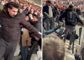 Tučnjava na tribinama tijekom West Ham-Arsenala: navijač je gurnut i gadno pada