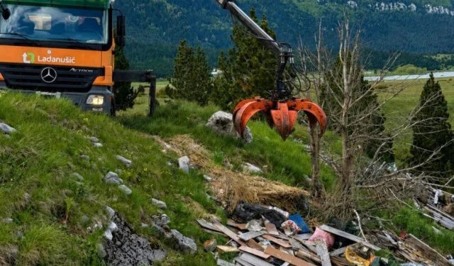U Parku prirode Blidinje uklonjeno divlje odlagalište otpada