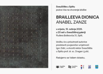 U Splitu se otvara izložba koja umjetnost približava i slijepim osobama: “Brailleeva dionica” Anabel Zanze