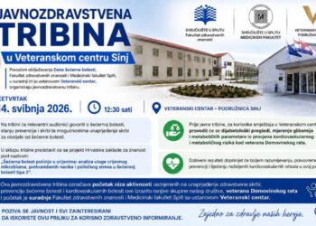 U Veteranskom centru u Sinju održava se javnozdravstvena tribina o dijabetesu